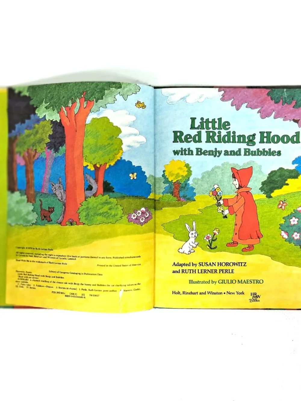 Little Red Riding Hood with Benjy and Bubbles, Vintage 70s Book
